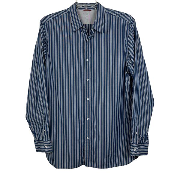 Banana Republic Pearl Snap Shirt men’s XL Slim Fit long sleeve snap up - Picture 1 of 6